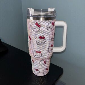 Hello kitty bedazzled tumbler